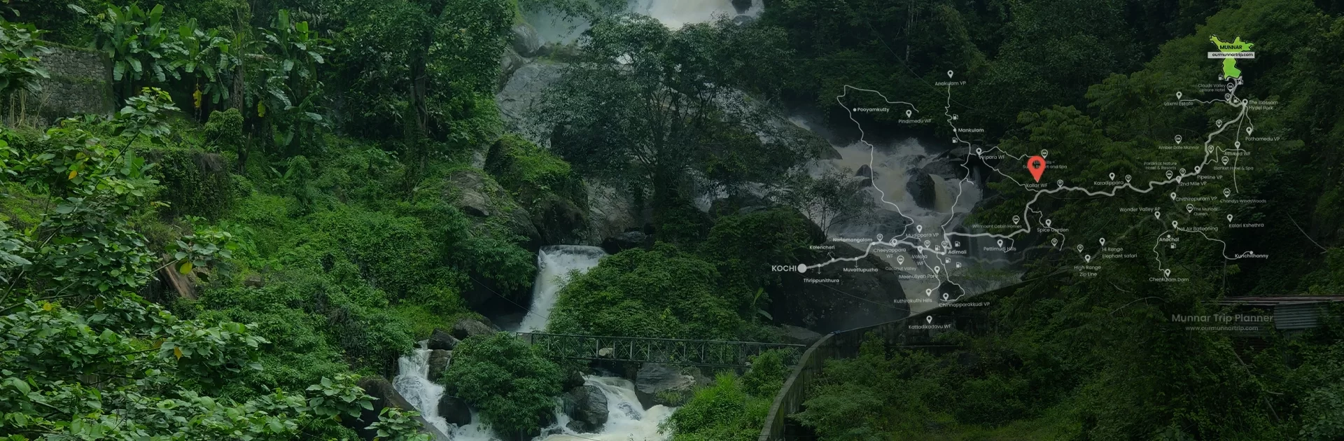 Kallar Vattiyar Water Falls Munnar